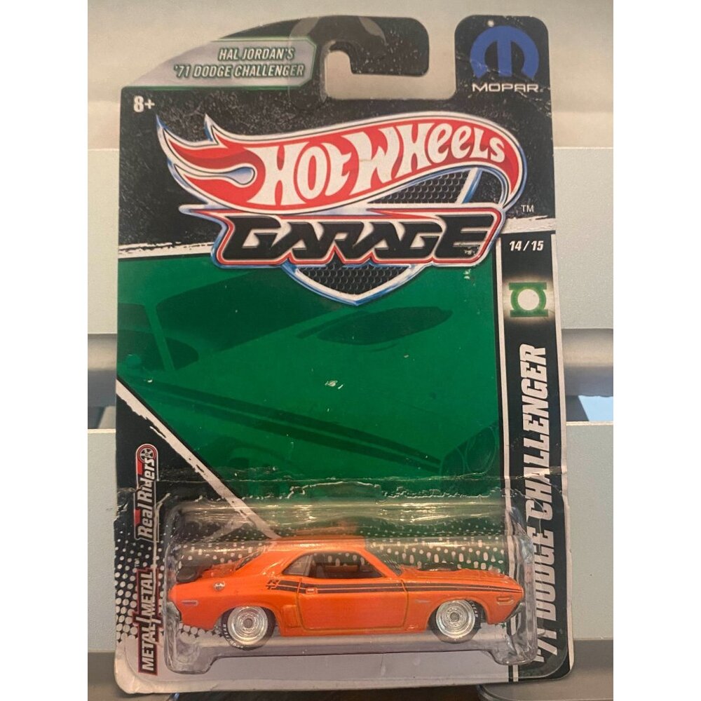 Hot Wheels Garage Hal Jordans 71 Dodge Challenger Mopar Metal/Metal Real Riders